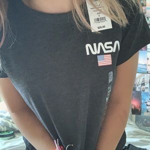 dark grey nasa shirt!